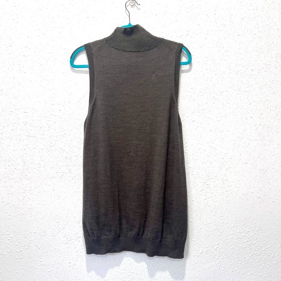 The Limited merino blend Sleeveless Cowl Neck Sweater - Charcoal Large - Picture 6 of 7
